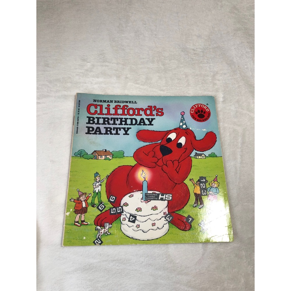 Clifford's Birthday Party Childrens Book Paperback Vintage Bridwell